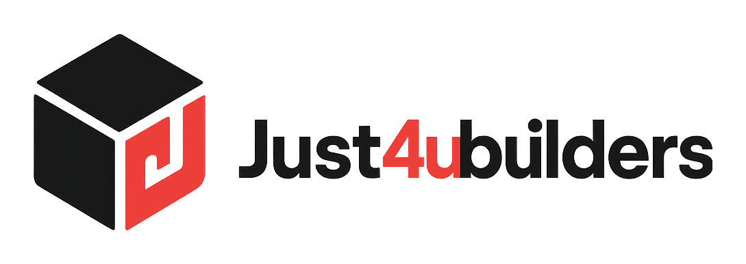 just4ubuilders logo upscaled transparent margin 0pct